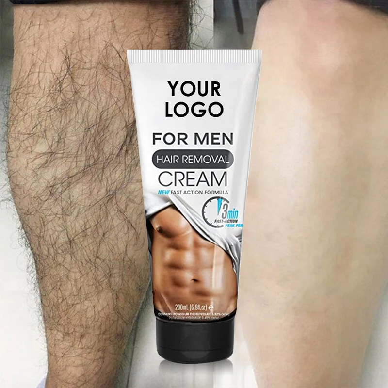 Custom Logo Wholesale Painless Body Hair Organic Removal Spray Hair Removal Depilatory Cream For Men
