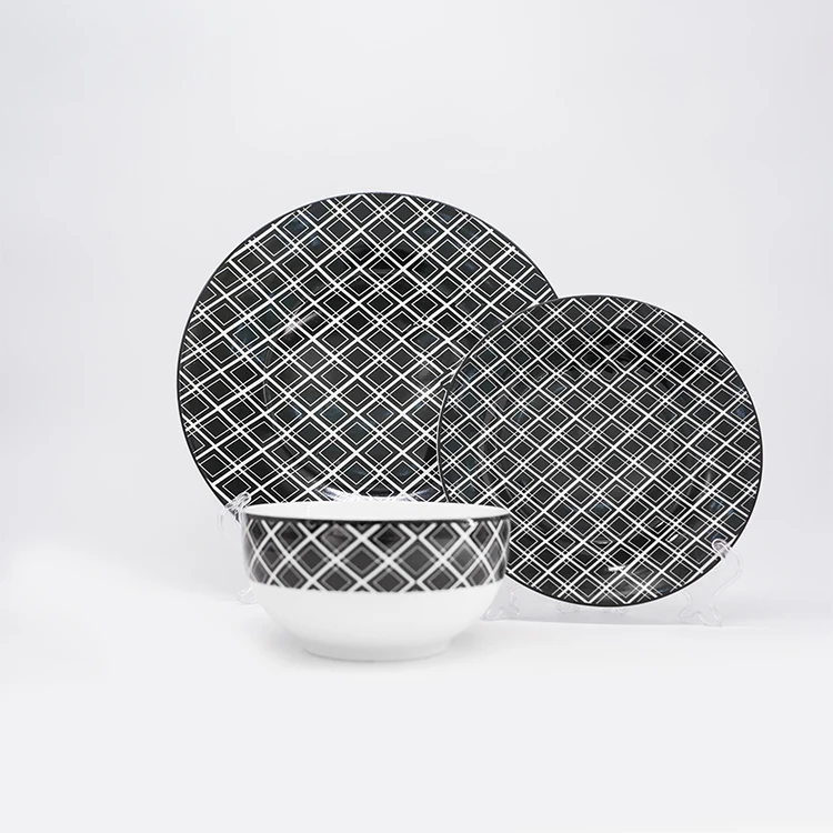 
Shandong Supply Ceramic Dinnerware Set Falt Plates & Bowl for Serving Food 