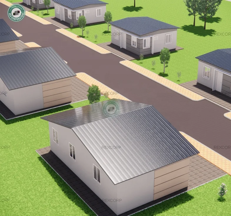 64sqm 3 Bed Modular Container Villa with Kitchen Fast Built Prefabricated Home Low Cost Prefab House in Cagayan