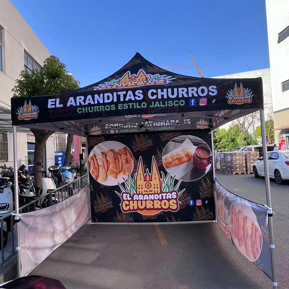 Trade Show Advertising Aluminum Frame Folding Pop Up 3x3m Custom Canopy Tent for Events
