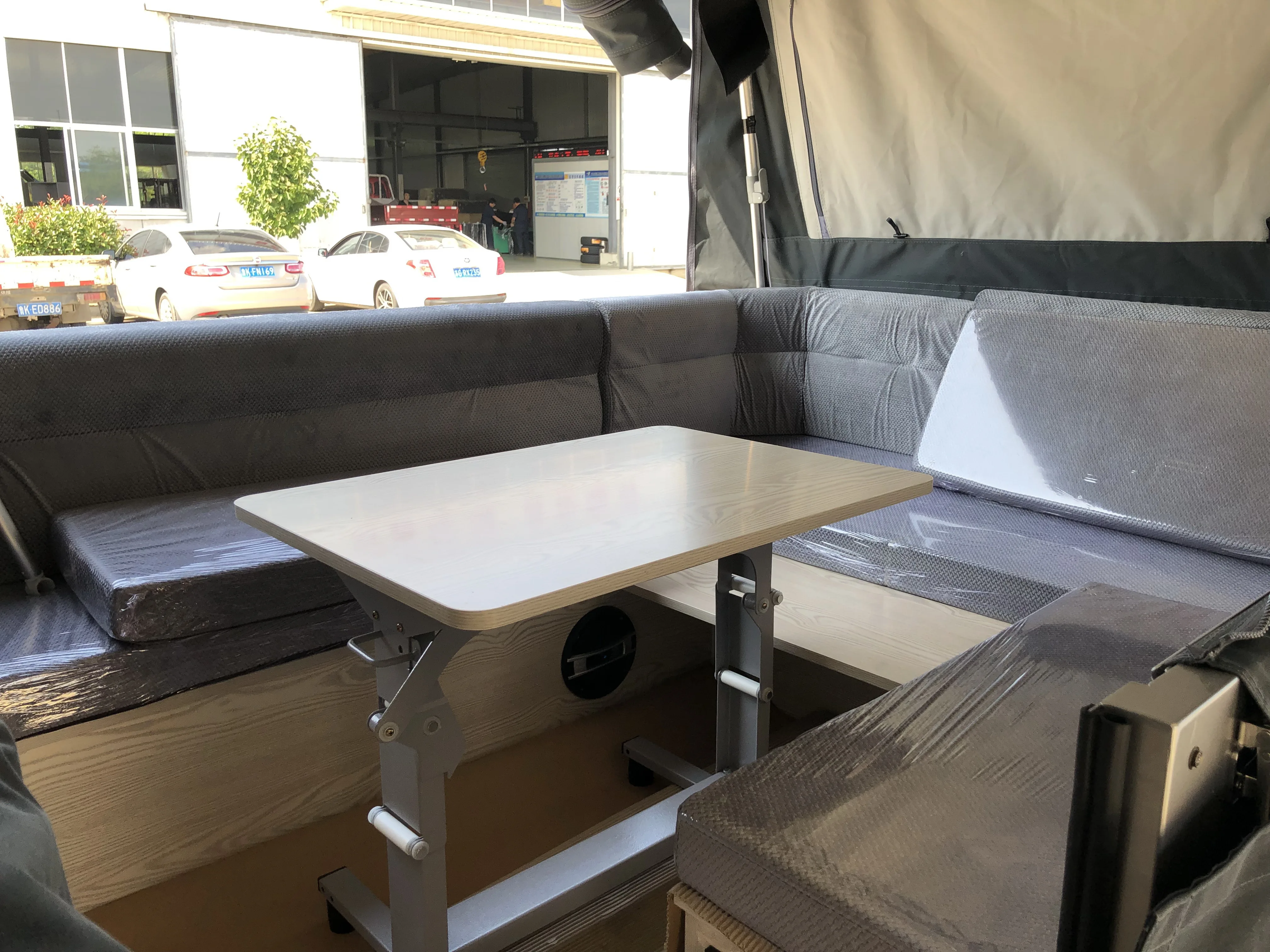 Camper trailer with15OZ fine canvas tent