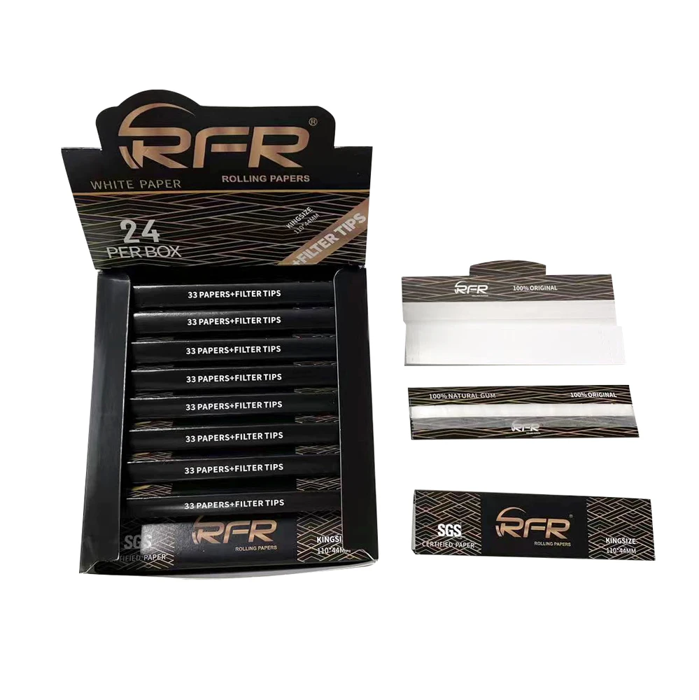 RFR Filter Tips King Size Premium Slim Rolling Papers Smoking Flavoured Rolling Paper