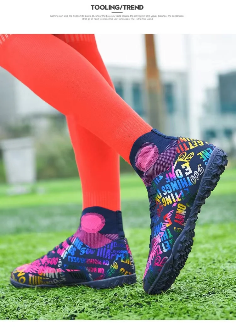 Factory Wholesale Football Cleats,Customize Luxury Man Mesh Sport Soccer Boots Shoes