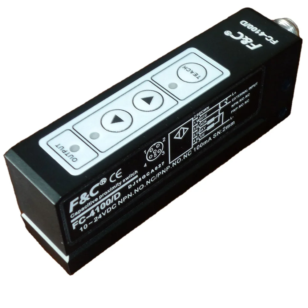 Popular 5KHZ FC-4100 Highly Accurate Label Sensor For Detecting Transparent/No Transparent Object NPN PNP