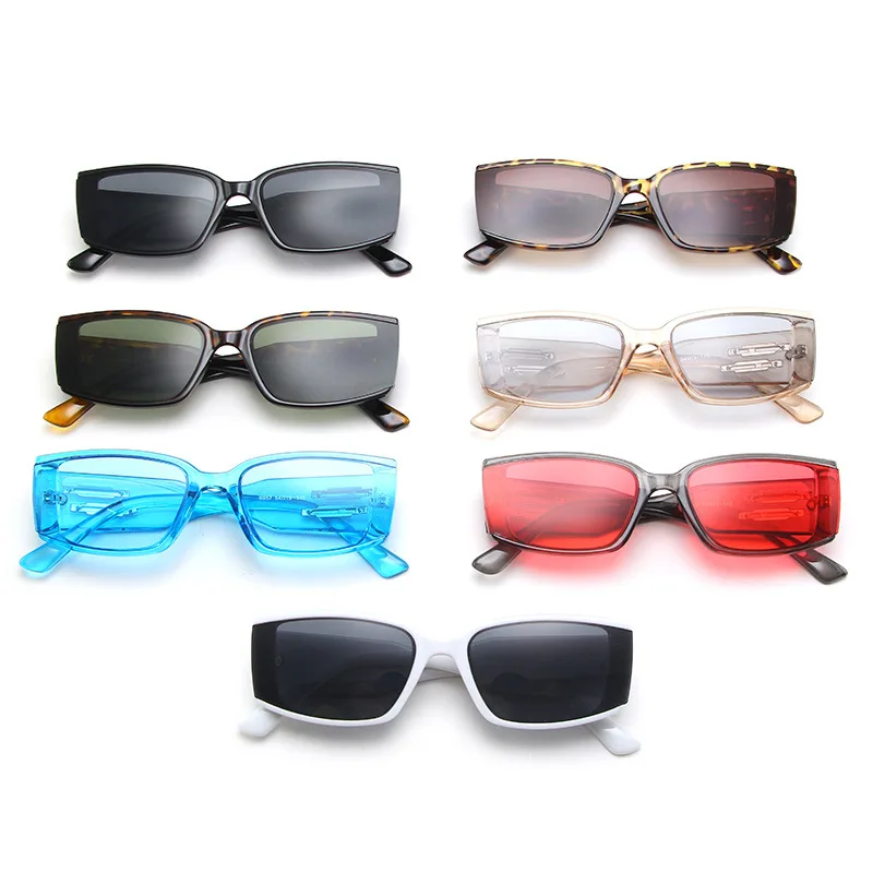 personality frame trendy visor sunglasses wholesale Unisex Small Square Frame Eye Wear Custom Logo Retro sunglasses manufacturer