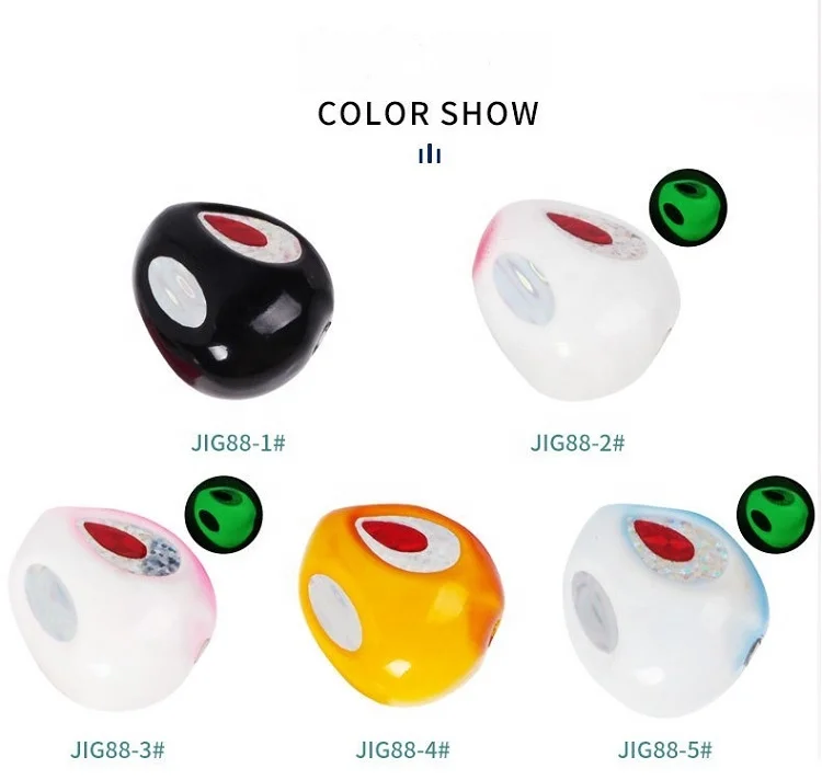 Luminous Slider Jig Head 60G80G100G120G150G200g Inchiku With Skirt Bkk Hook Saltwater DIY Kabura Sliding Lure