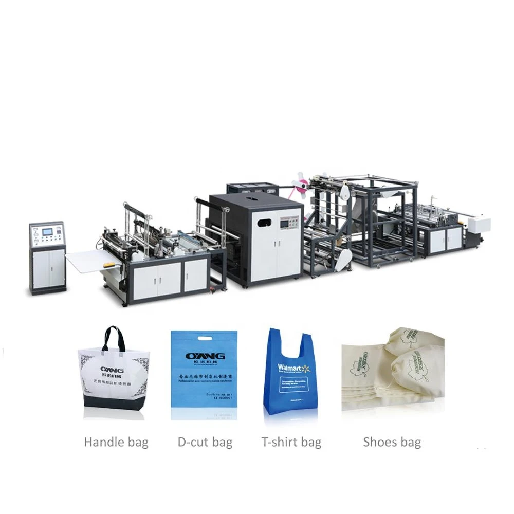 High Speed Shopping Bag Making Machine PP Non woven Fabric bags Production Line