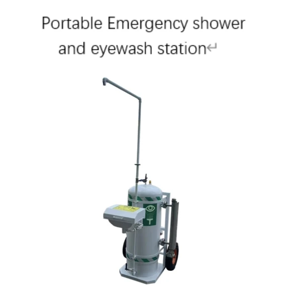 17+ Year Factory Stainless steel 304 Pressurized Portable Emergency Eye Wash Shower With Water Tank 160L CE 30 Gallon