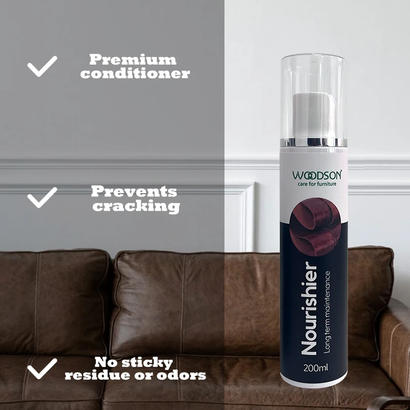 Professional genuine leather furniture care product liquid sofa spray leather cleaner and conditioner