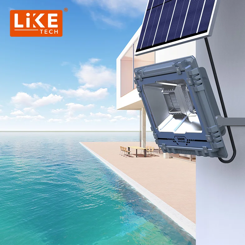 LikeTech Party Garden BBQ 60W 100W 200W 300W 500W 800W IP67 RGB floodlight outdoor street lamp led lights rgb solar flood light