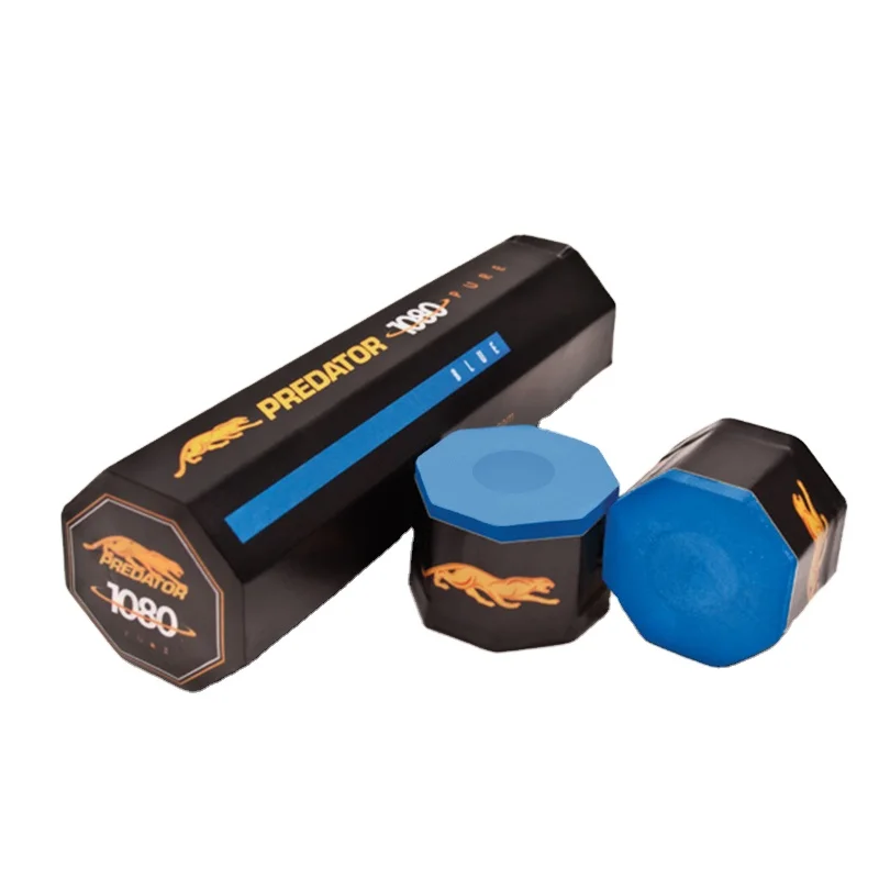 Predator Billiard Chalks 1080 Pure Billiard Chalk 5Pcs/Tube Professional Carom Pool Cue Stick Blue Chalks Billiard Accessories