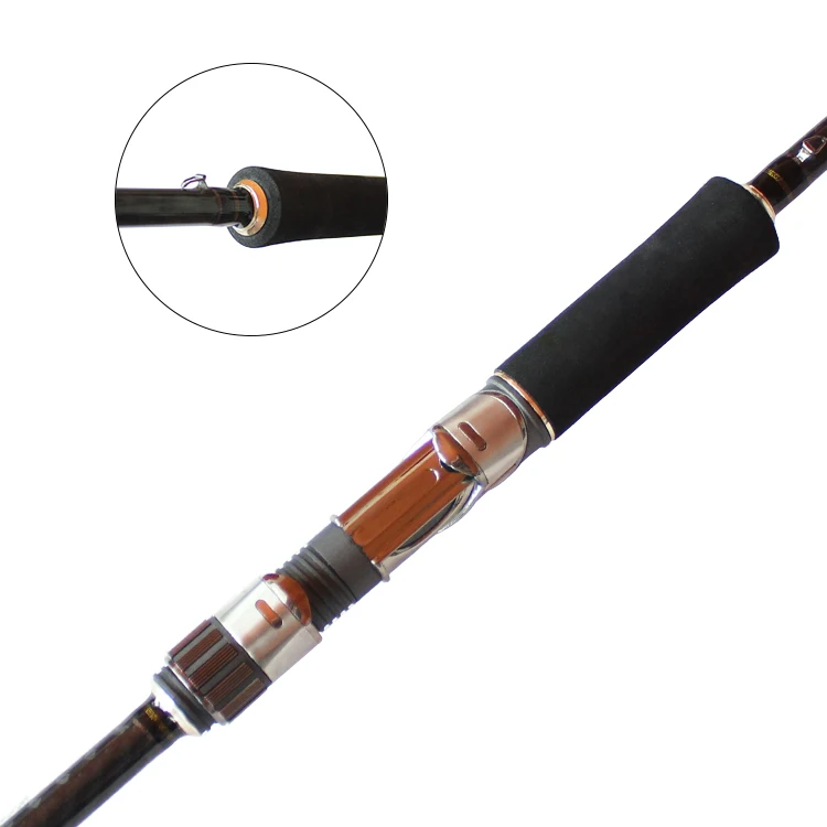 Newbility 210cm 2 Section Fuji Guides Travel ultra Spinning Fishing Rod Carbon Fiber