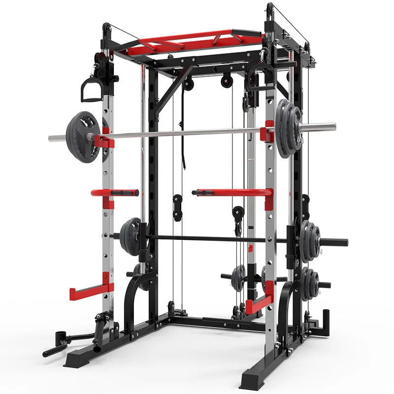 Multifunctional commercial fitness equipment functional trainer squatting frame fitness equipment Smith machine for home gym