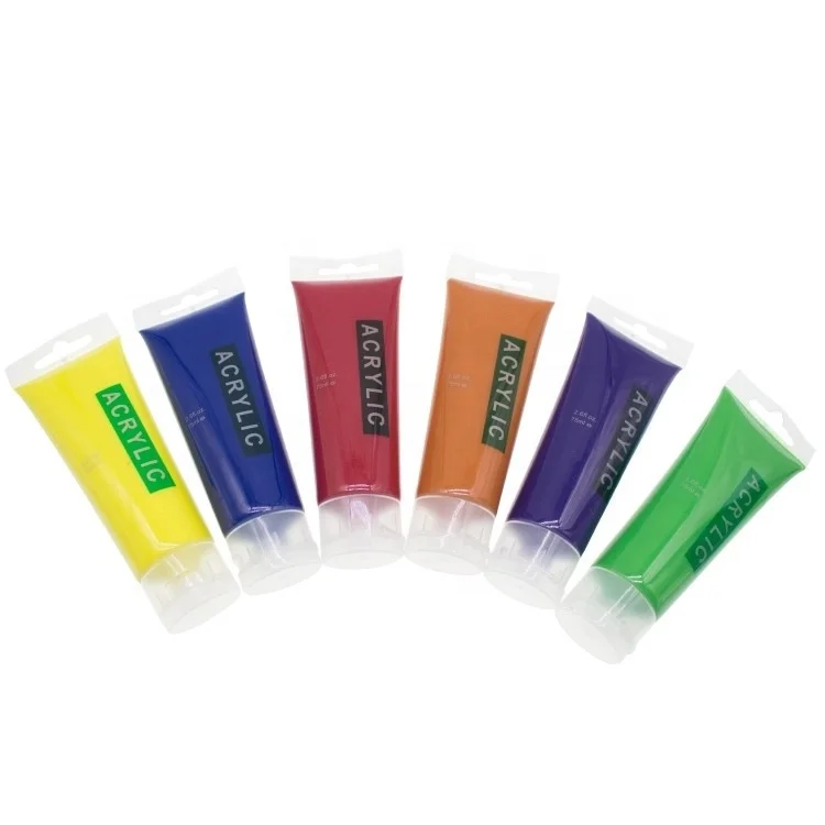 premium quality 75ml acrylic artist paint set for painting