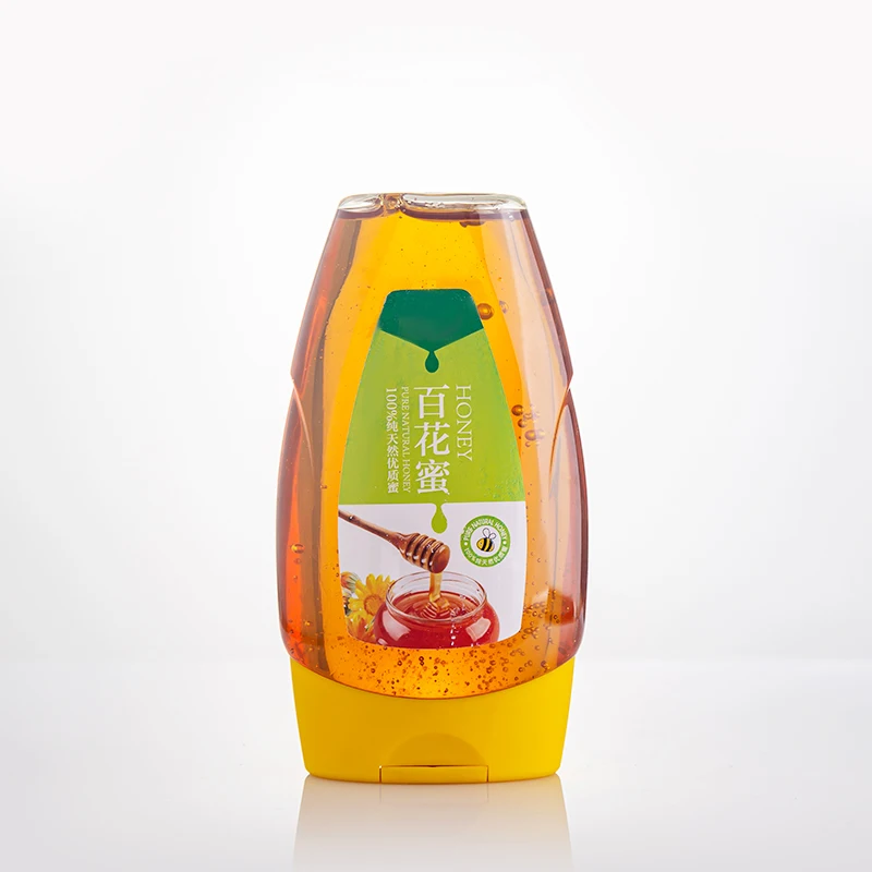 high quality empty small plastic honey syrup dressing bottles