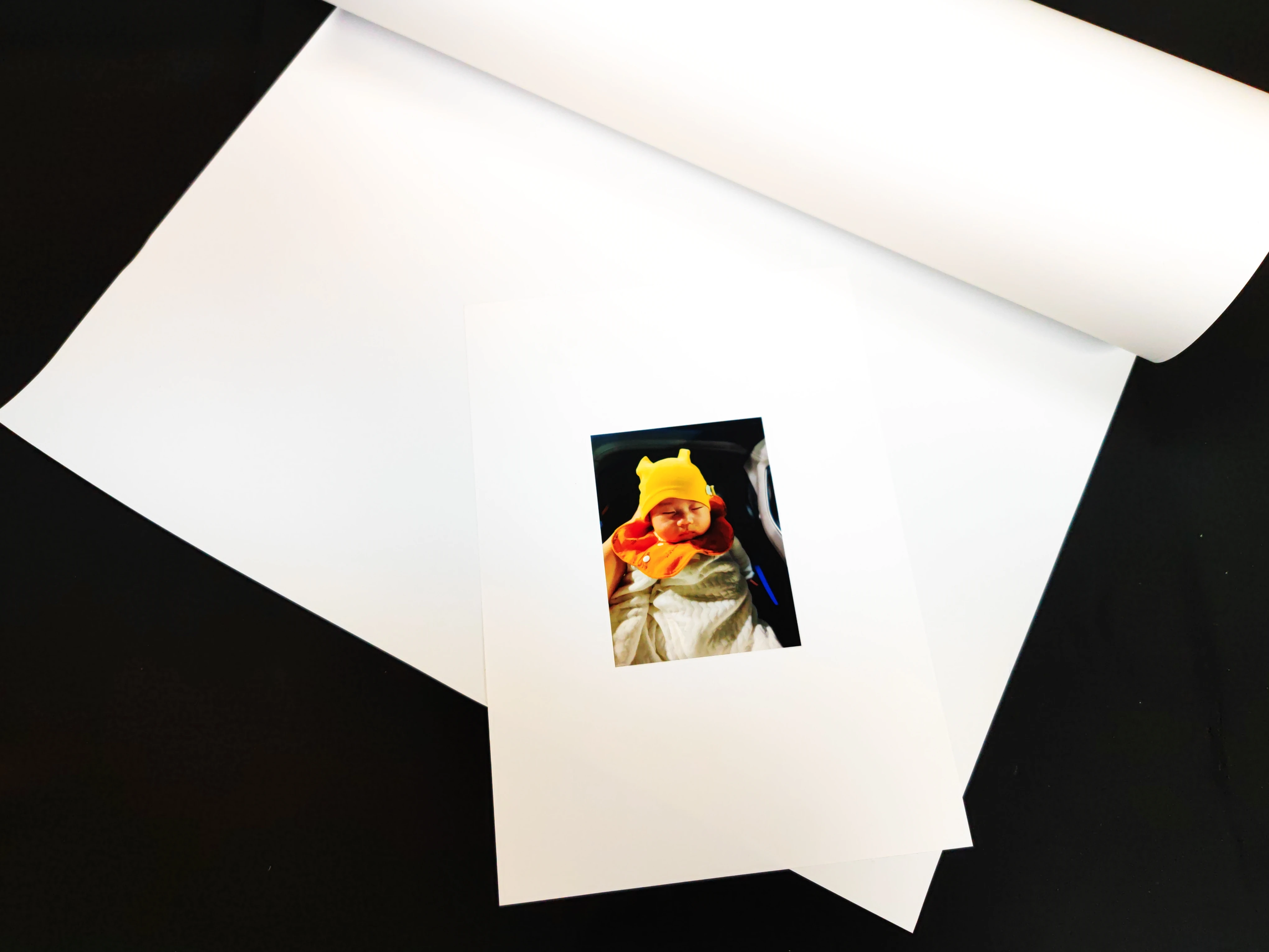 PP synthetic paper 150 um sea newspaper Glueless PP glass sticker advertising photo spray painting