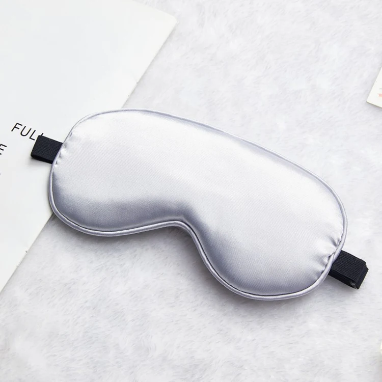 Soft Travel Sleep Eye Masks Silk Eye Cover Soft Satin Blindfold Elastic Strap Night Eye Shade for Women Men