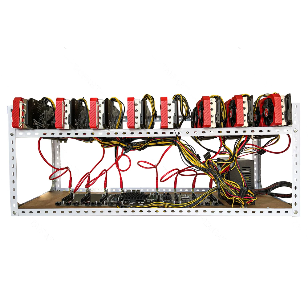 
 Оборудование для майнинга от китайского производителя, 8 Gpu, слот-машина для майнинга эфириума, поддержка машины для криптовалютинга 55 мм, 3060 3060TI  