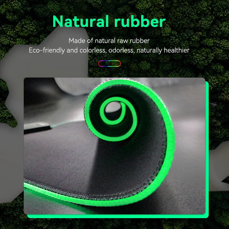 Factory Wholesale RGB gaming mouse pads usb Non-slip RGB heat sublimation Gamer mouse pads