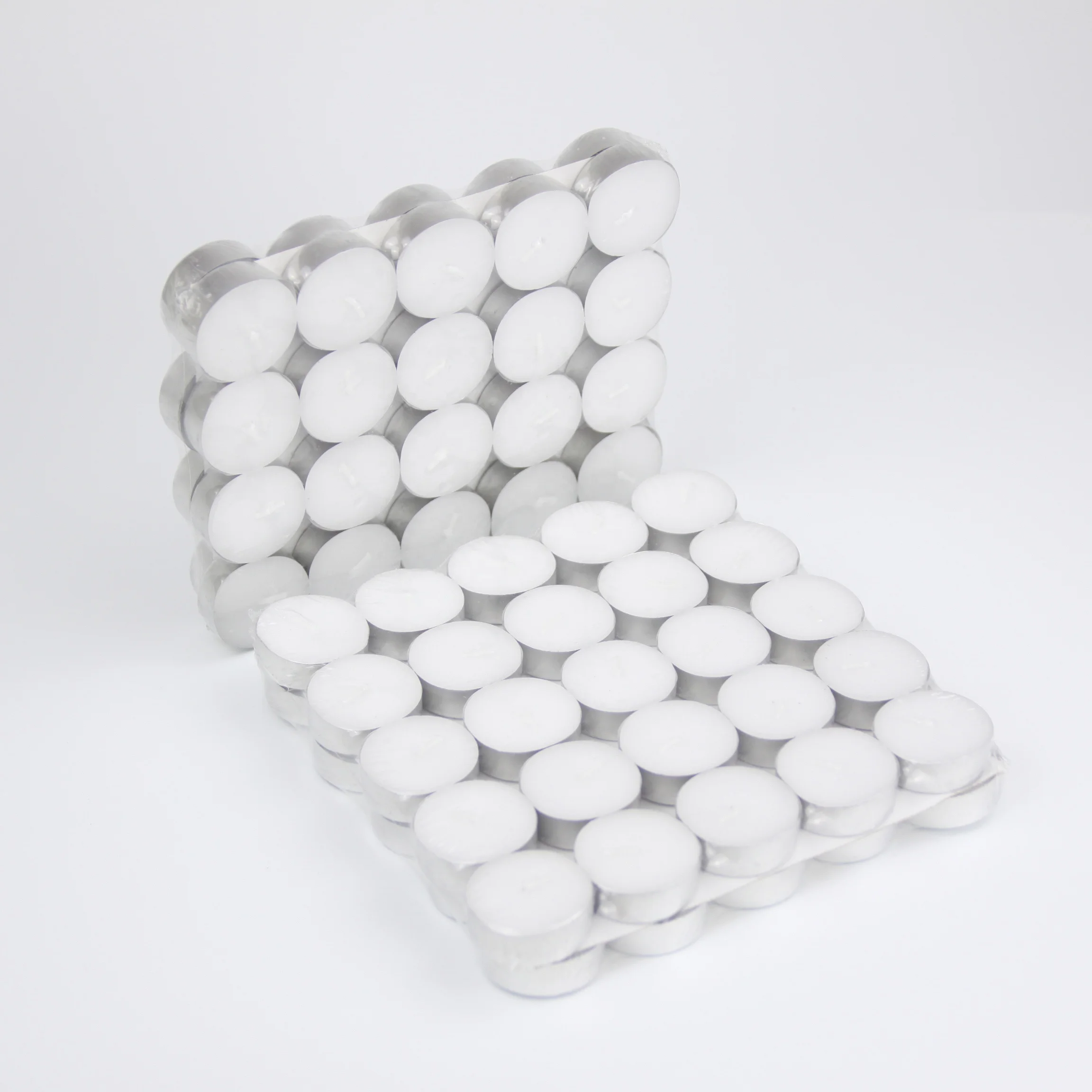 2-8 Hours Burning Unscented Paraffin Wax White Tealight Candles