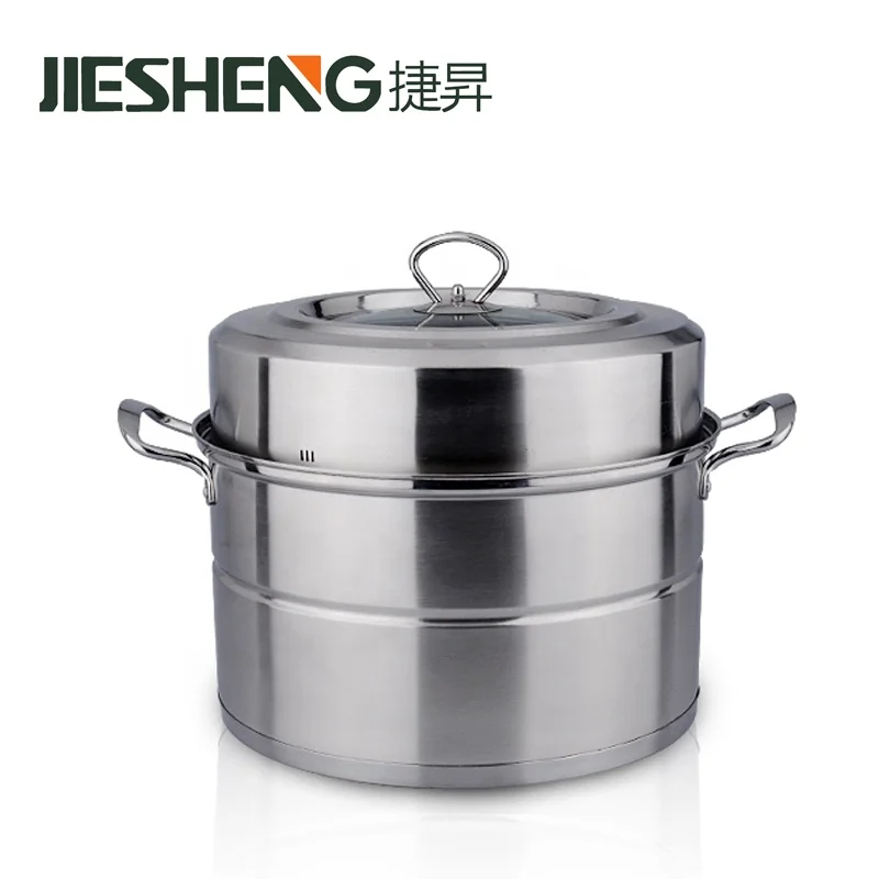 Best Quality 3-Layer Soup Cooking Steaming Food Stainless Steel Steamer Pot for Restaurant