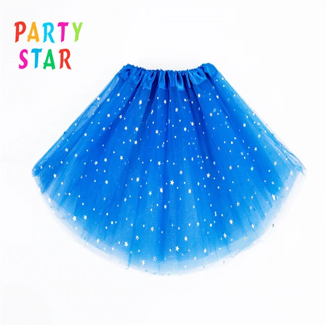 Hot Sell Stars Sparkling Polyester Multicolor Tutu Skirt Fluffy Layered Tulle Adult Tutu Women Professional Ballet Tutu
