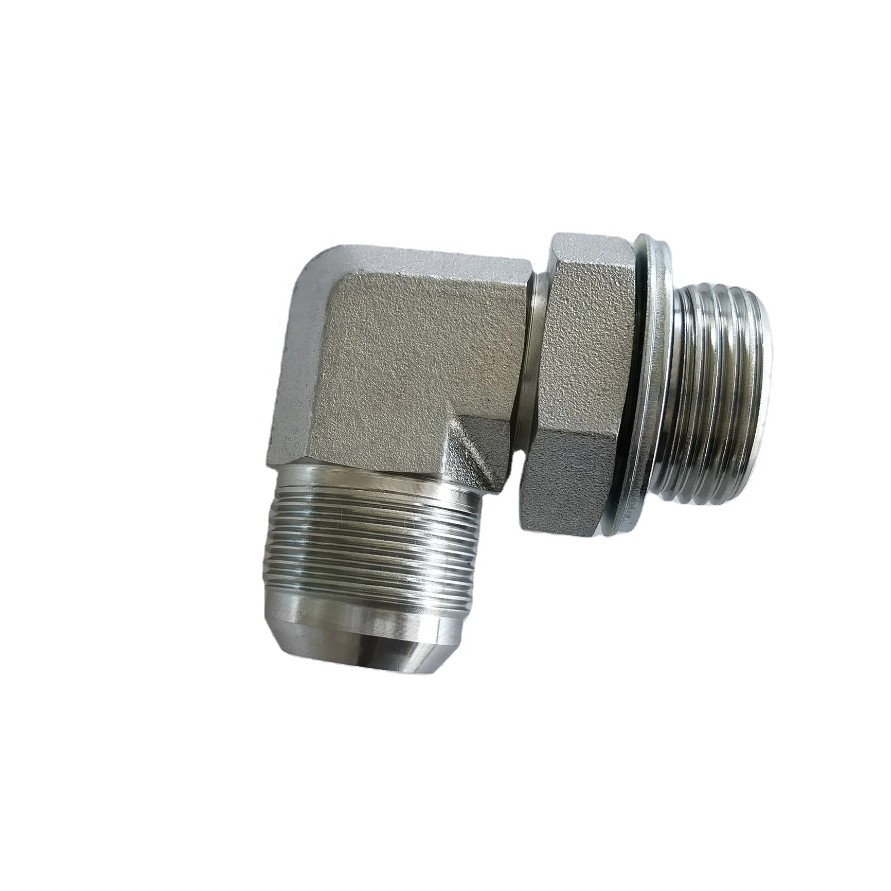 
1JG9-160G 90 Elbow JIC Male 74 Degree Cone/ BSP Male O-Ring Hydraulic Fitting Adapter 