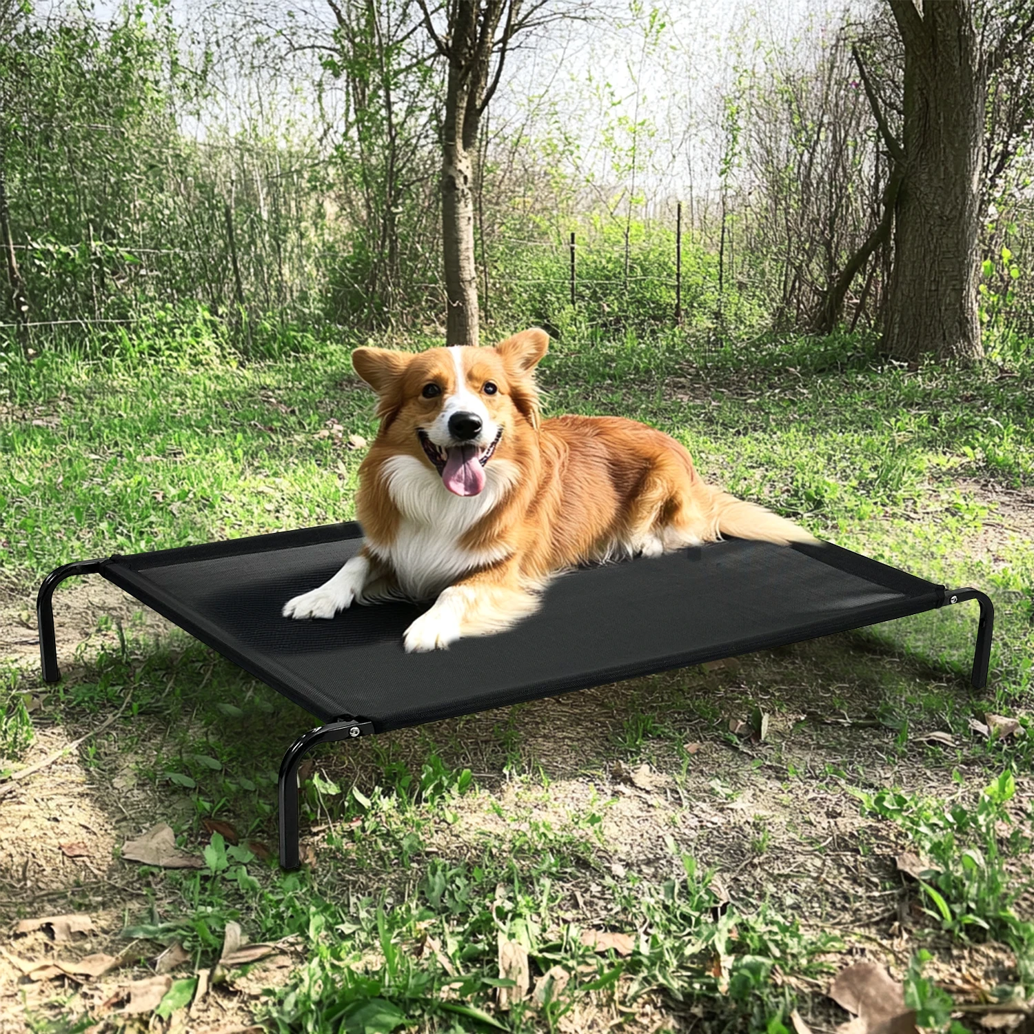 Портативный уличный гамак для домашних животных поднятая подвесная кровать собак с нескользящей рамой ног дышащая сетка индивидуальным логотипом