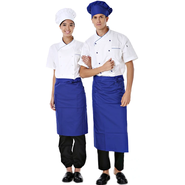 2017 New Design Short Sleeves Chef Jackets/chef uniform/Black chef coat