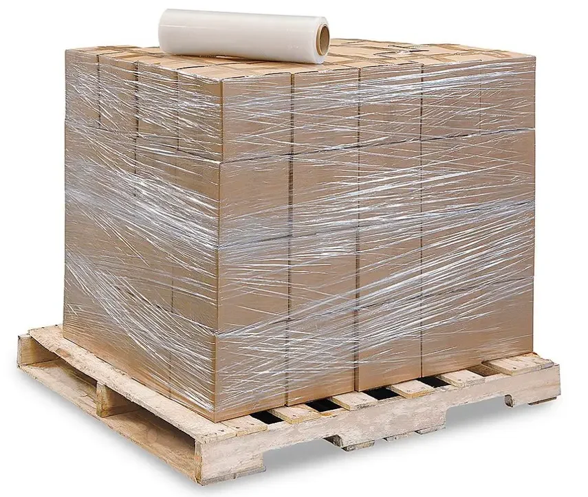 Fast Delivery Black Color Wrapping Packing Power Stretch Film Lldpe Pallet Stretch Film For Machine Use