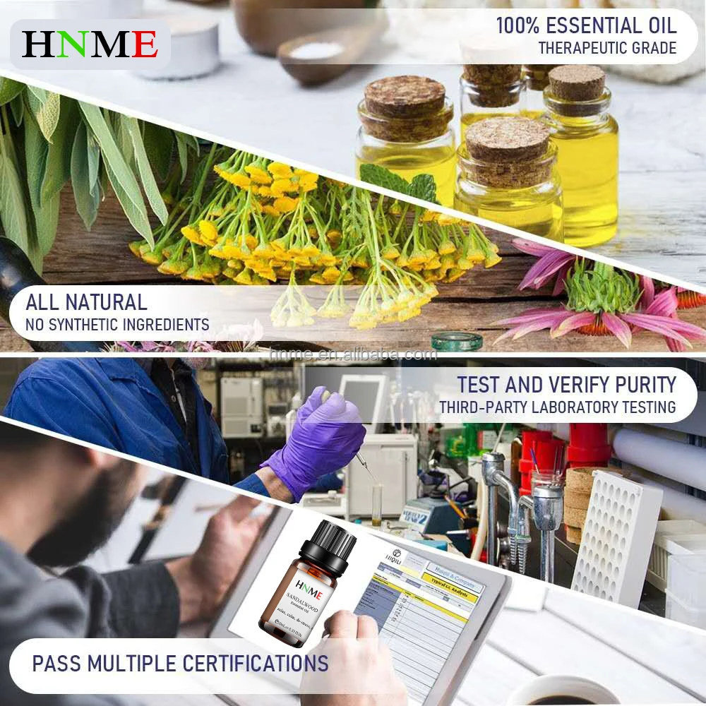 100% Pure Wood Sandalwood Therapeutic Grade Essential Oil For Massage To Remove Wrinkles Scars, Yoga, Humidifier, Candle DIY