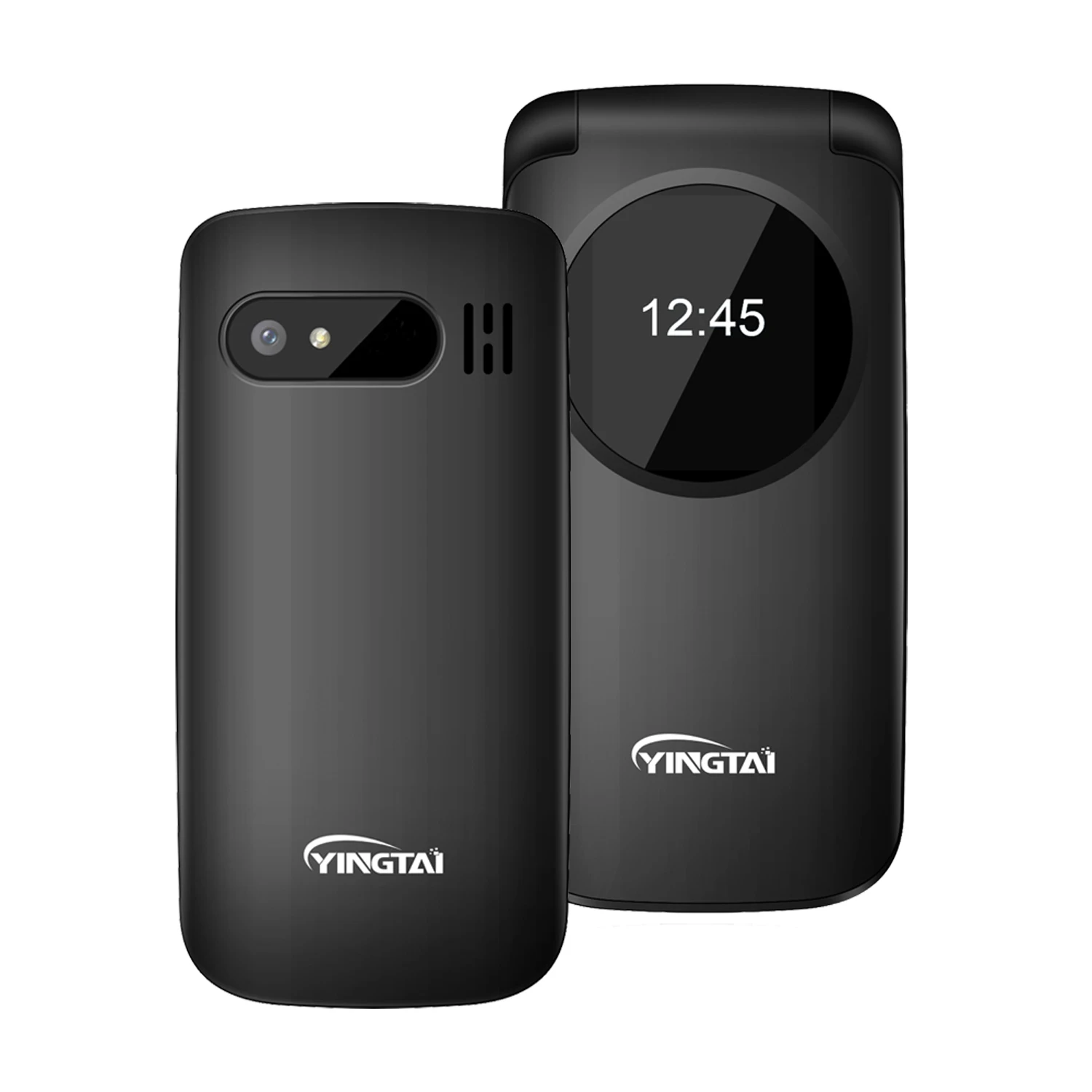 shenzhen manufacturer 2g Gsm 1.77 inch Dual Sim Folding Mobile Phones Old Man Keypad Senior Flip Phone With Good Price