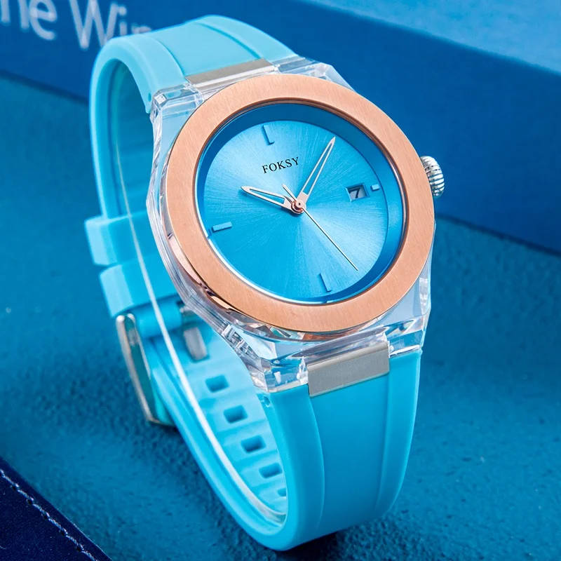 Wholesale OEM ODM Custom Logo Watch High Quality Luxury Men Plastic Case Silicone Band Quartz Wrist Watch for Men