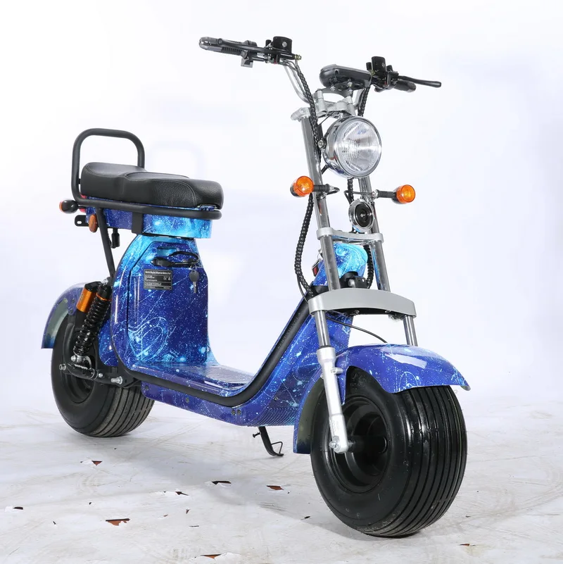 EEC COC Turn signal citycoco fat Wheel One-button start switch Electric motorcycle For Adult