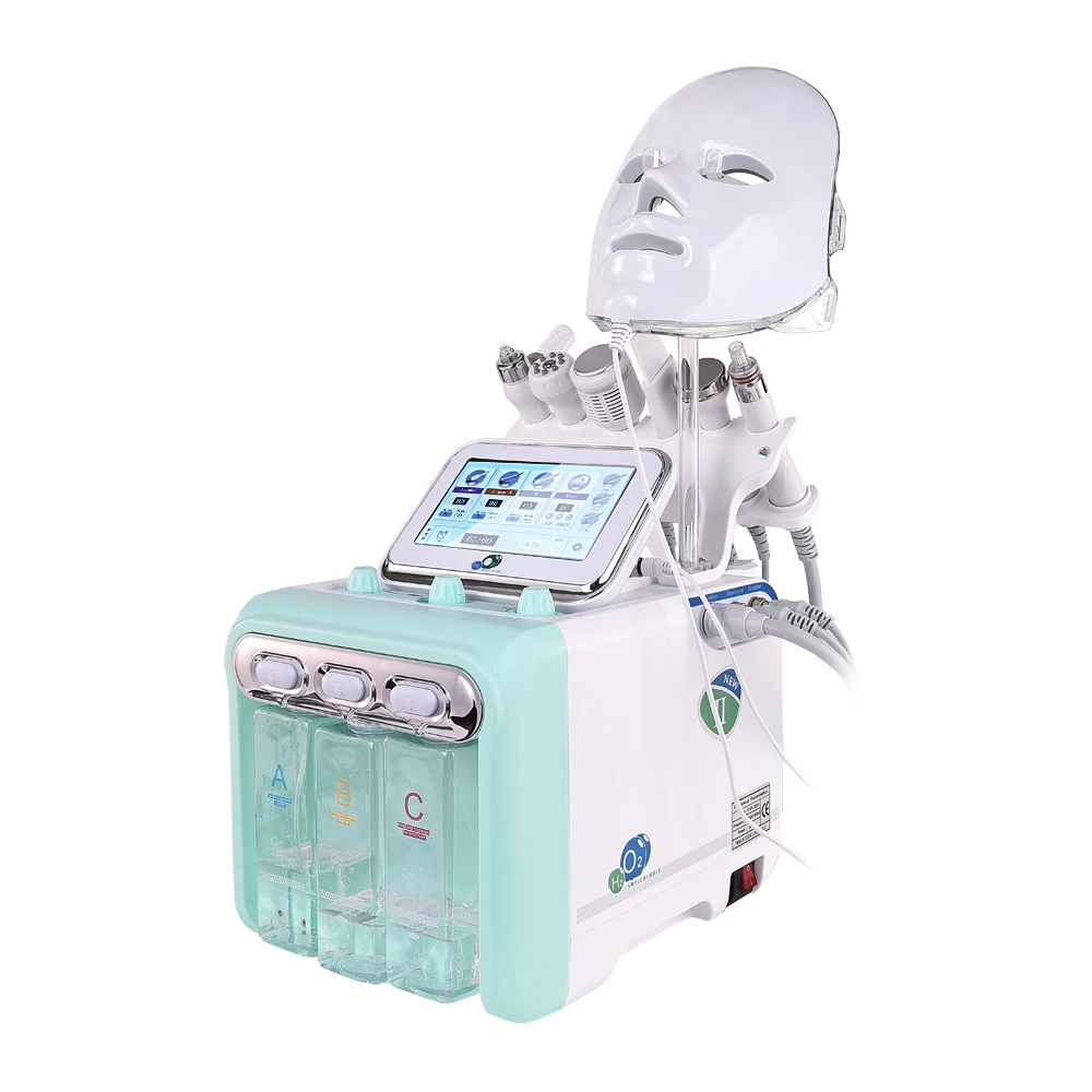 h2O2 hydro water jet peel  hydrodermabrasion device 7 en 1 facial dermabrasion hydra microdermabrasion machine