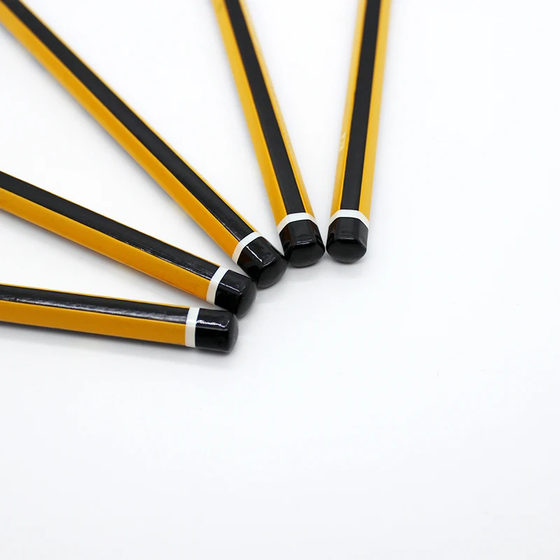 Wholesale school stationery general writing pencil wooden graphite pencils customize logo lead pencil for student