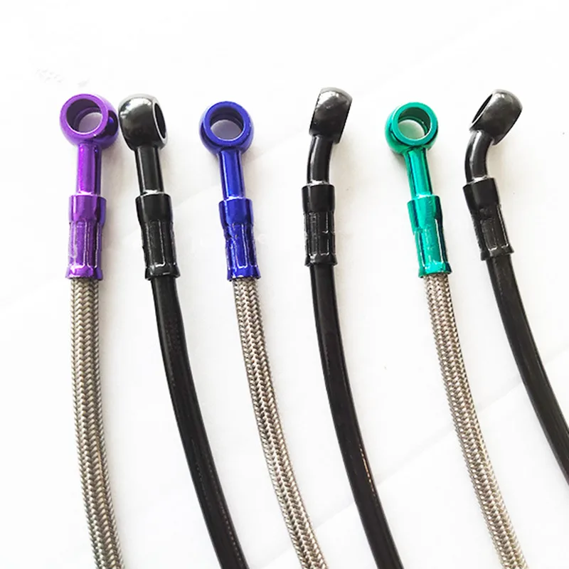 3AN 1/8 3.2mm PVC ptfe core Stainless steel braided motorcycle hydraulic brake and clutch line hose