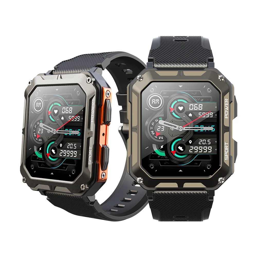 Factory C20pro Smartwatch 1.83 Inch Sport 5atm IP68 Inteligentny Zegarek Mejor Men Militarying Level C 20 C20 Pro Smart Watch