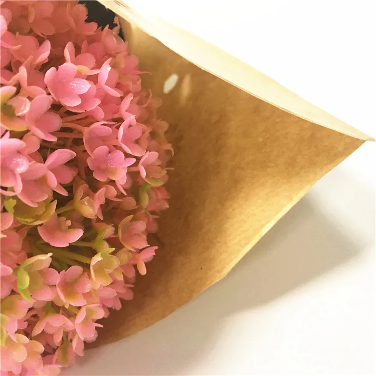 Переработанный крафт-бумажный материал, принимаем индивидуальный логотип, цветочный рукав