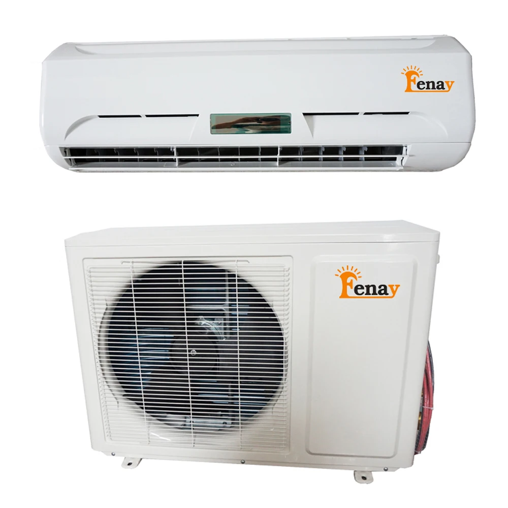 100% DC48V 9000btu off grid solar air conditioner 100% solar use battery at night