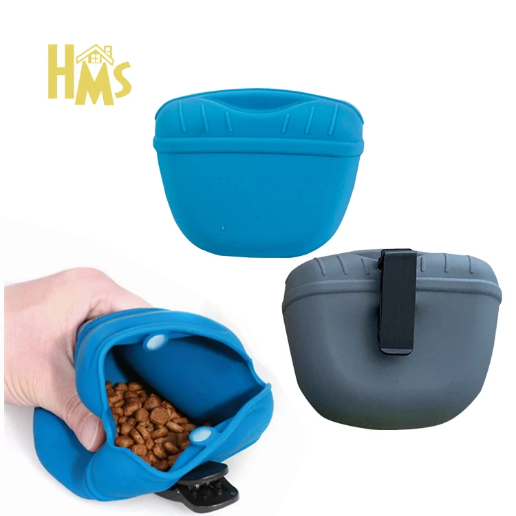 Pet dark teal paper dog small treat bag neoprene pouch training clip party packaging and poo poop bag treat for dog treats