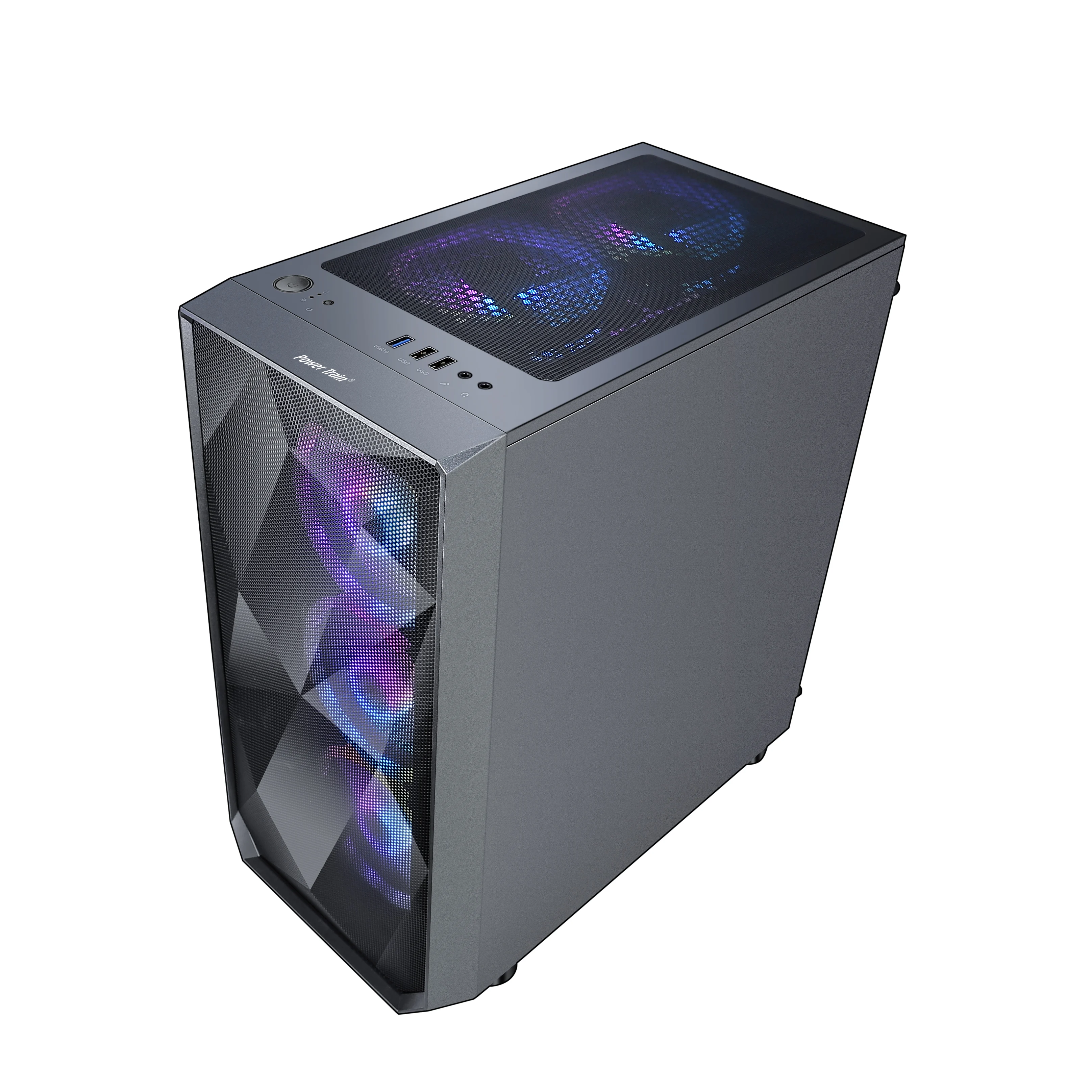 Gaming Desktop Game Console DIY Chassis Full Glass ATX Version Computer Case