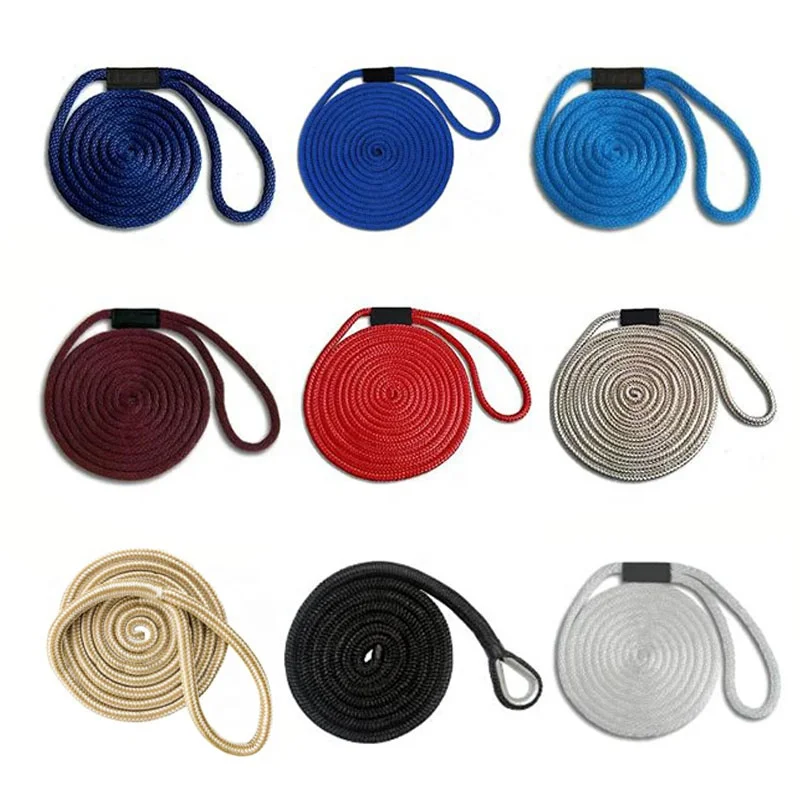 High Performance Double Braided Nylon Polypropylene Dock Line for Anchor Boat Mooring Rope