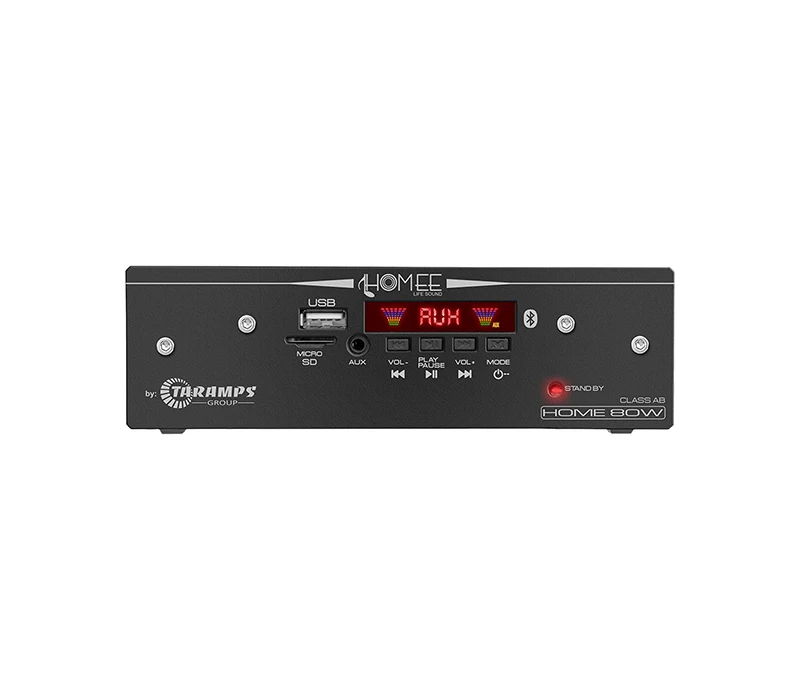 High Quality Set Top Box Taramps Receiver Multi Channel (4x20 Watts 4 ohms) Black Smart 80 Watts RMS