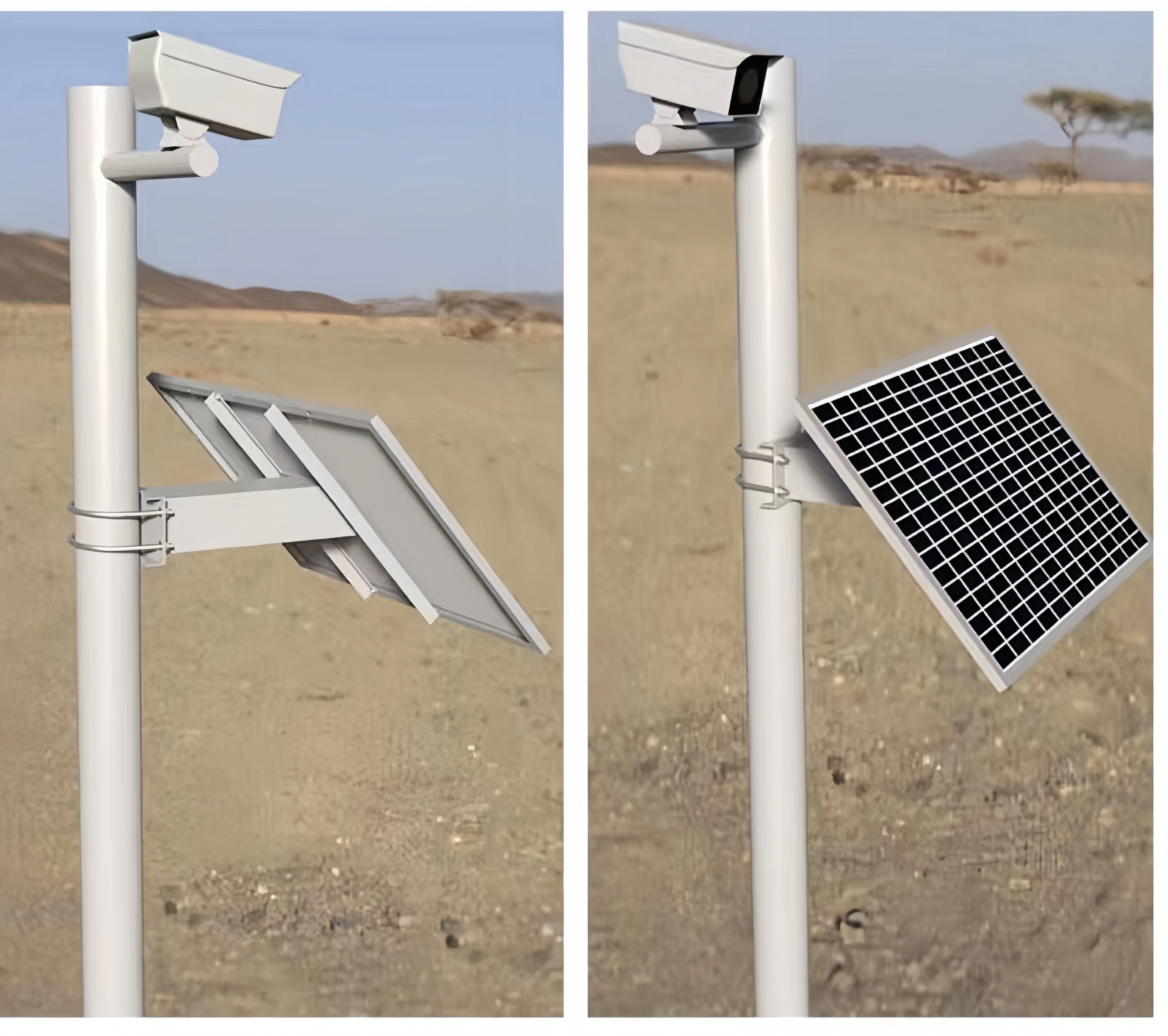 Solar Energy System with CCTV Security Camera Kit Monitoring Panel Solar System for Enhanced Home Security