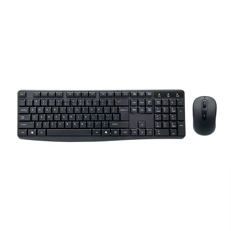 Ready to Ship 2.4G Wireless Keyboard and Mouse Combo 100% Keyboard with 3D Mouse for Windows KMSW-107S