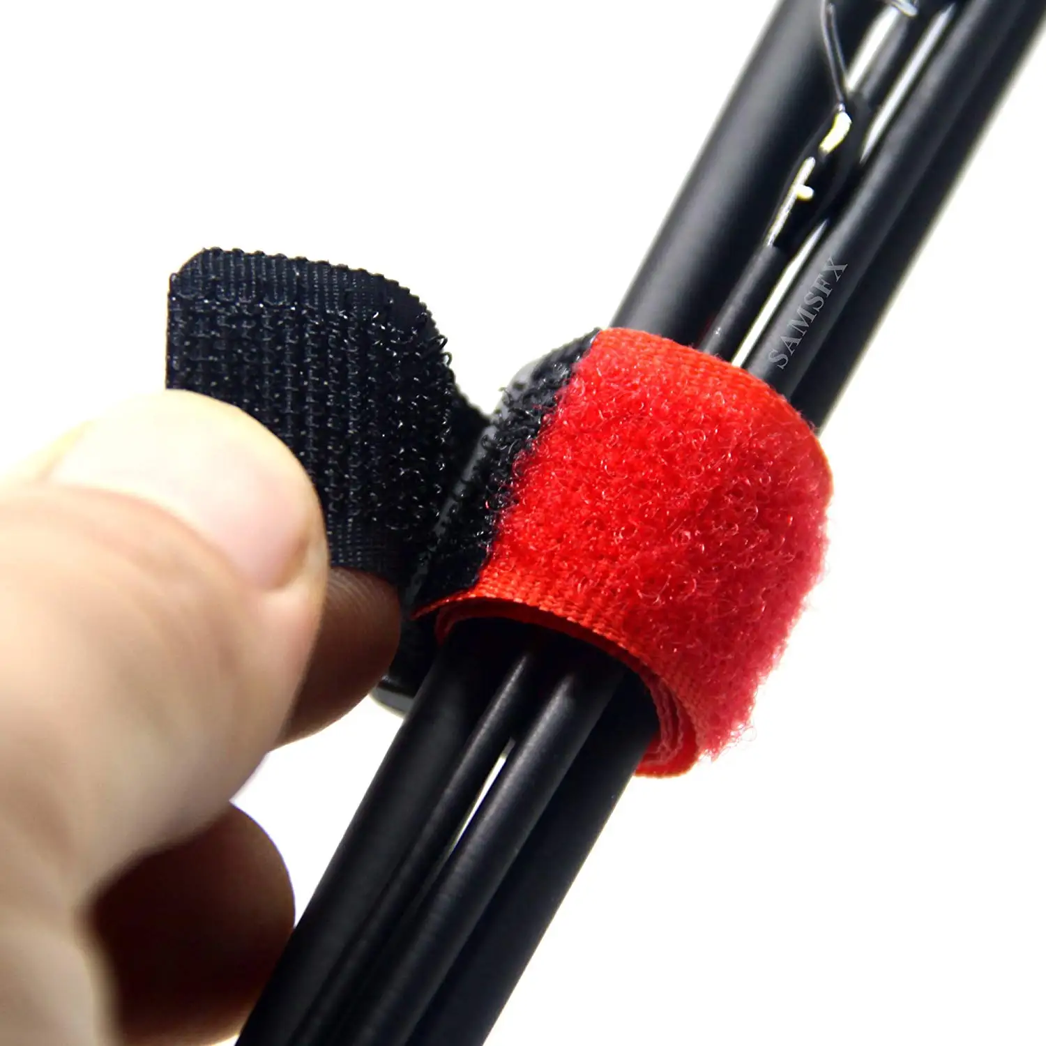 SAMSFX Fishing Role Belts Cable Tie Fly Fishing Rods Belt Ties Rods Holder