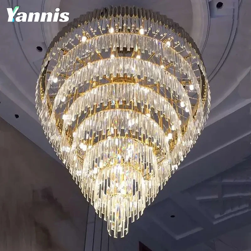 2023 Light Luxury Style Hotel Club Home Restaurant Modern Pendant Cristal Crystal Light Chandelier