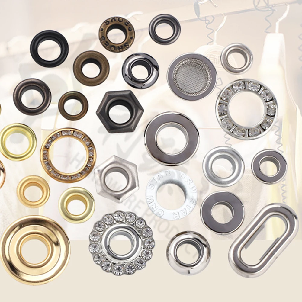 Wholesale High Quality Custom Shape Eyelet Brass Eyelet Grommet For Garment Bags And Shoes