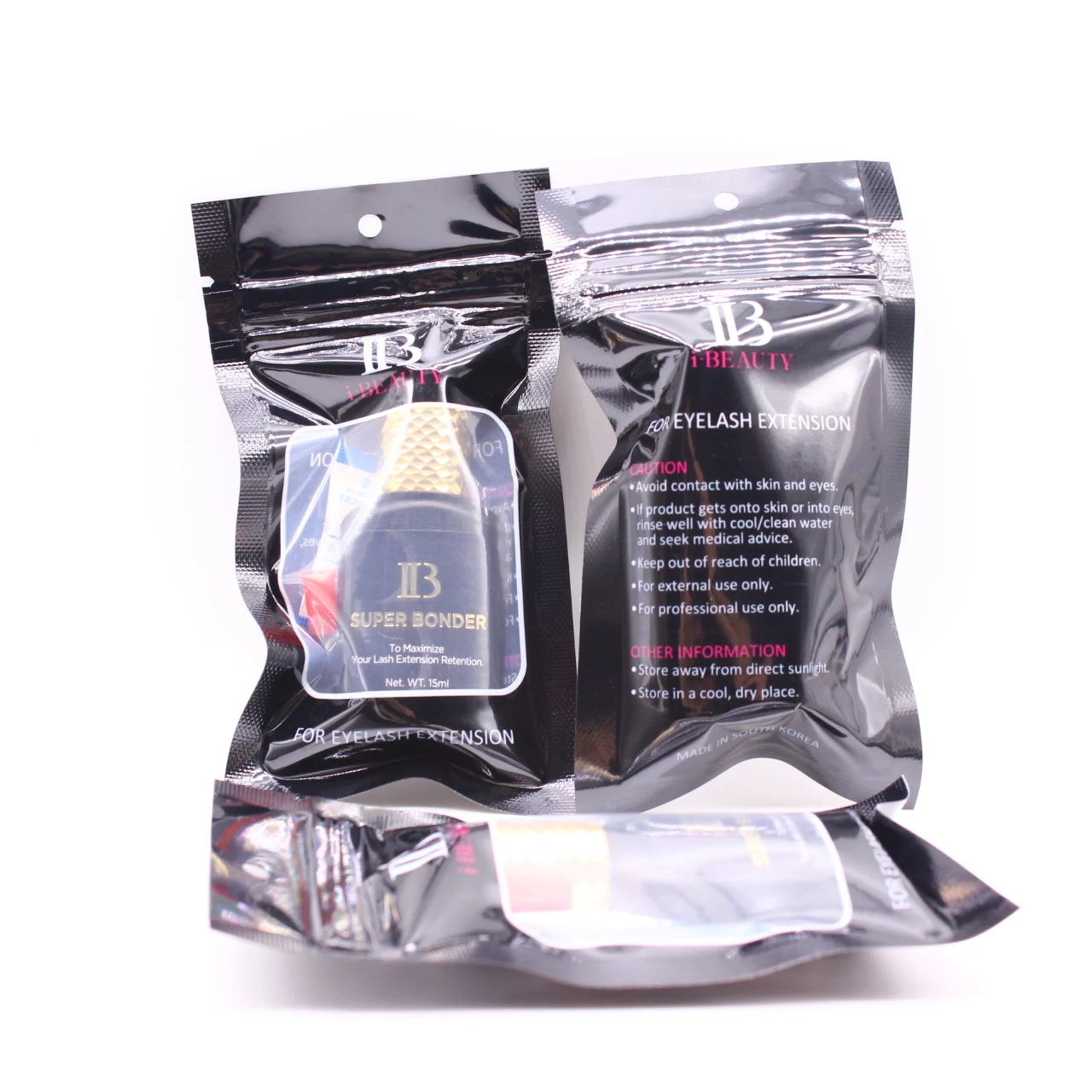 ibeauty eyelash glue Booster korea eyelash extensions Adhesive bonder Wholesale price i-Beauty ib Super Bonder 15ml glue